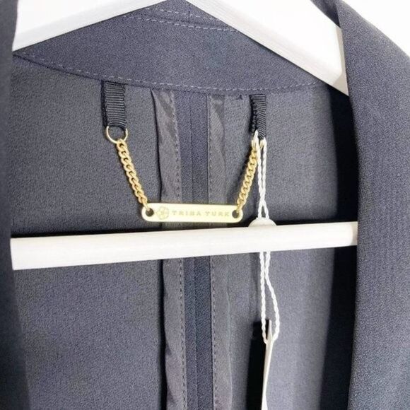 TRINA TURK Long Black Blazer Jacket - Picture 6 of 12